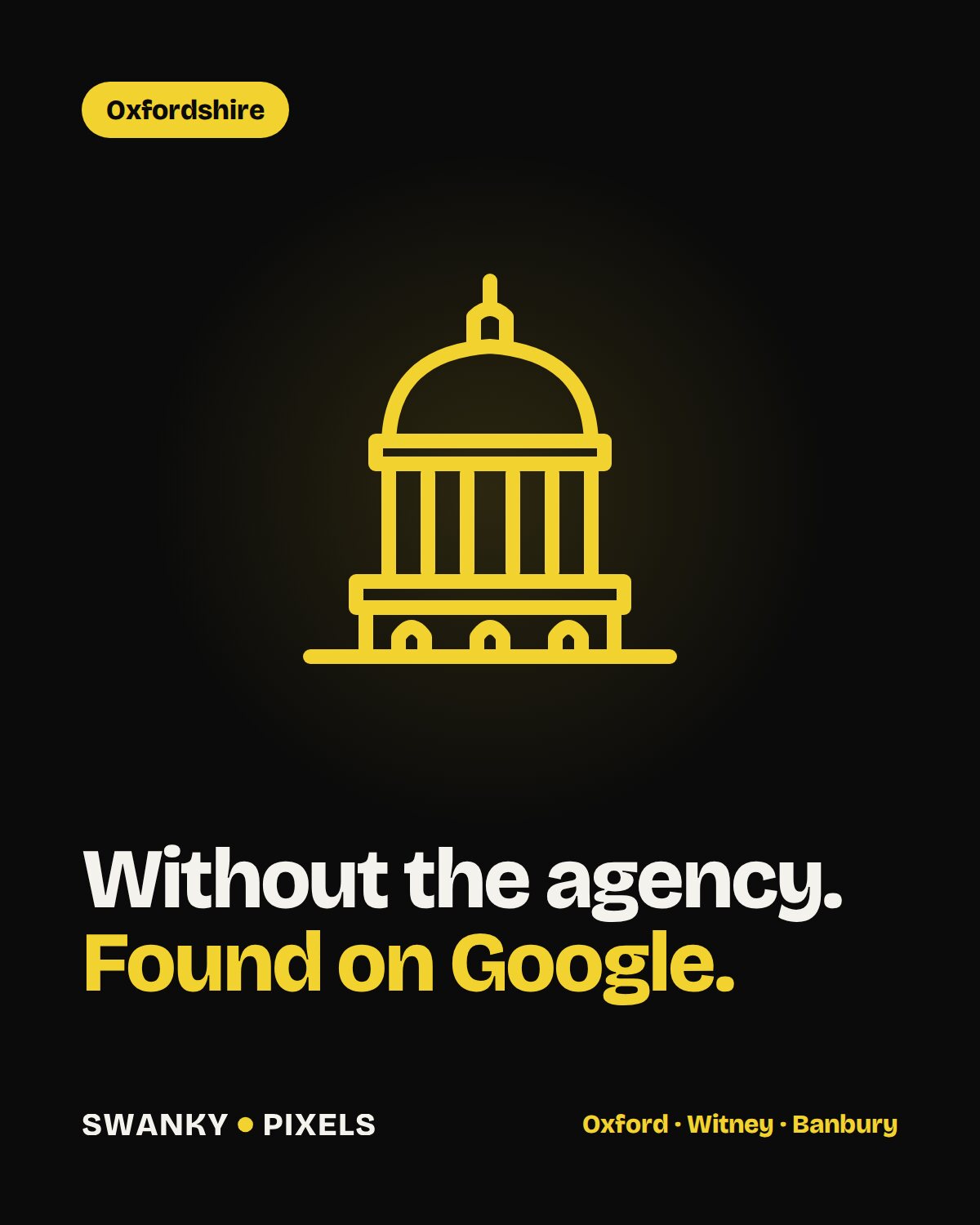 Radcliffe Camera illustration for web design and SEO in Oxfordshire by Swanky Pixels