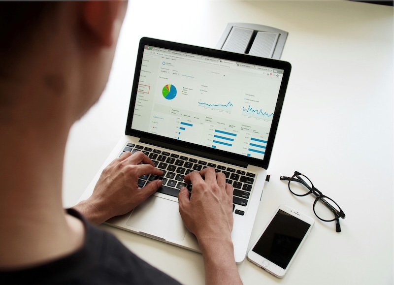 Website analytics and search performance data used to guide improvements