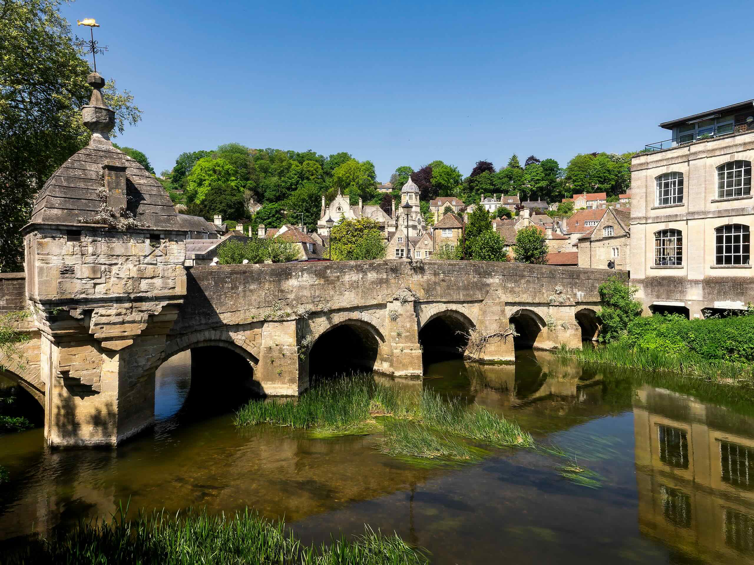 River Avon in Bradford-on-Avon, representing web design for local Wiltshire businesses