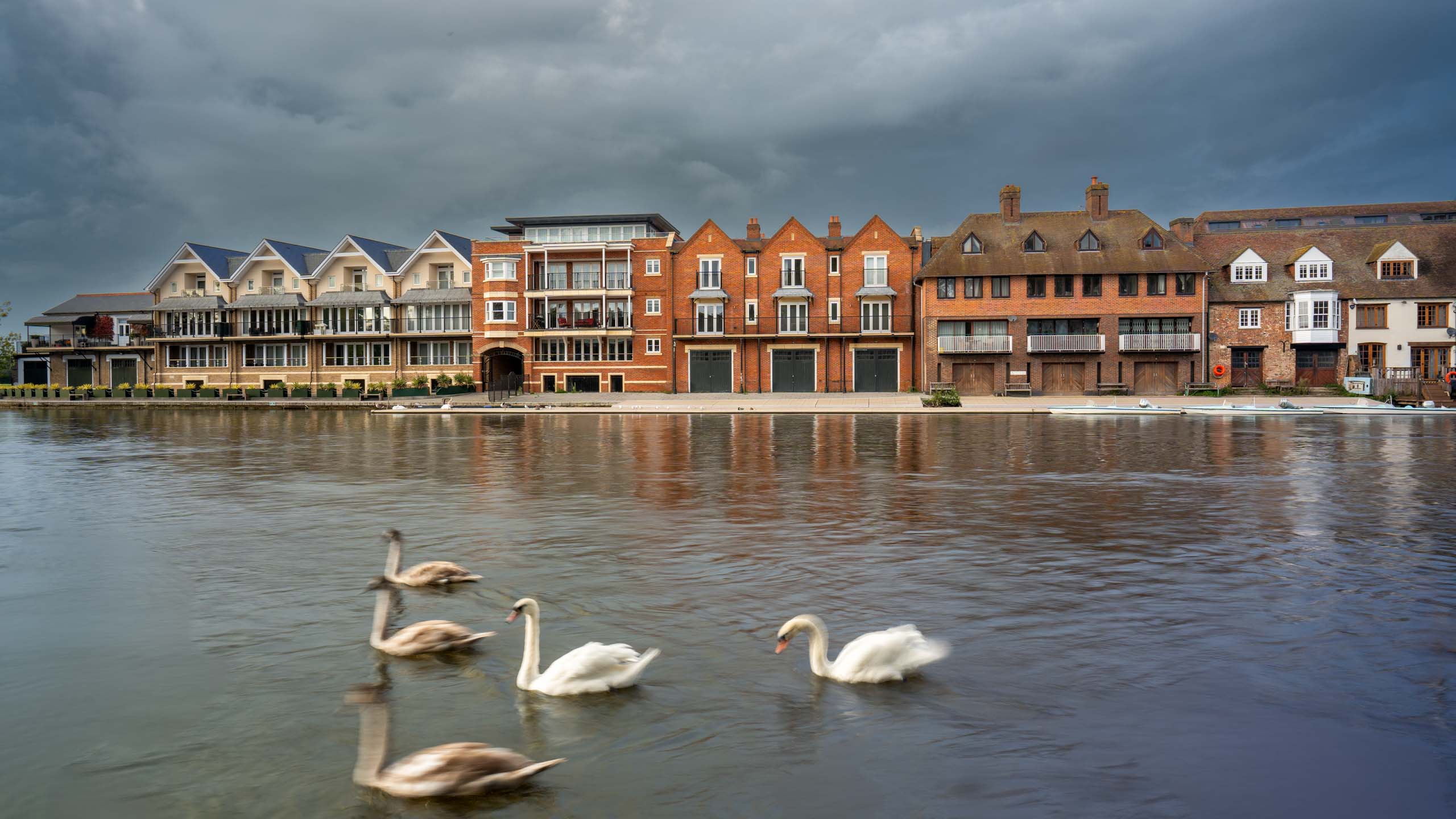 View of the River Thames at Windsor, representing the floating studio location for Swanky Pixels Web Design