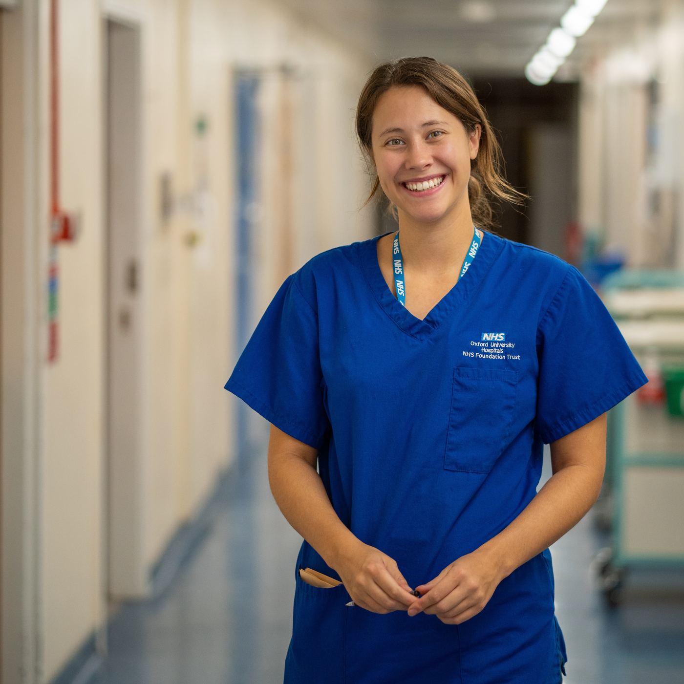 Portrait of an NHS staff member in Oxford, photographed by Pete Haken