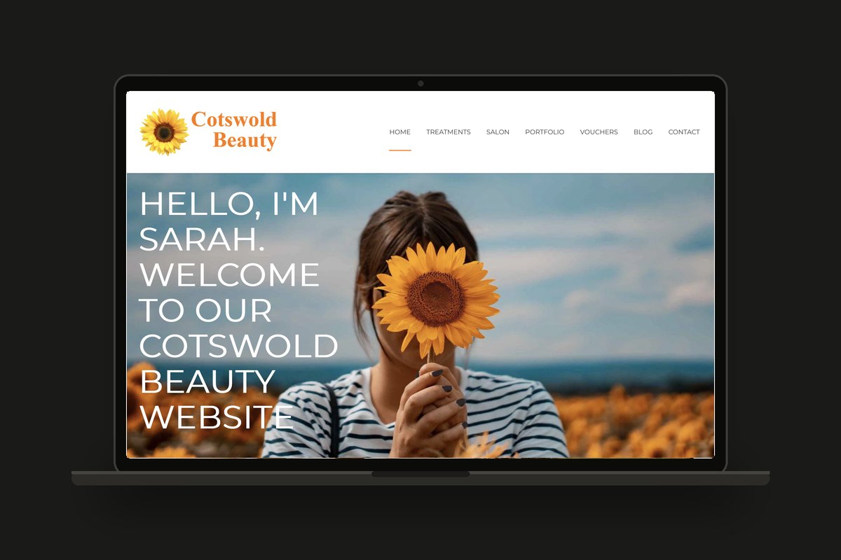 Cotswold Beauty salon and mobile beauty therapist website in Bussage, designed by Swanky Pixels