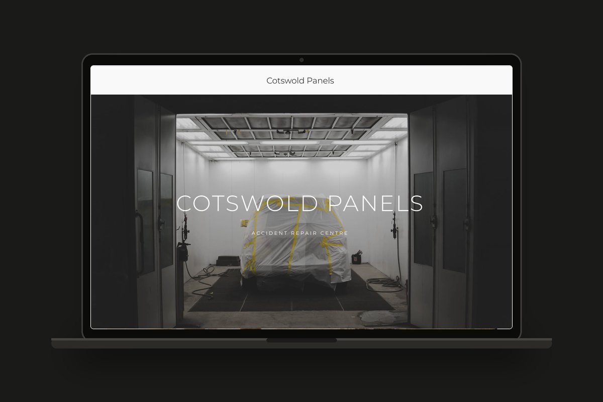 Cotswold Panels bodyshop website in Cirencester, designed by Swanky Pixels